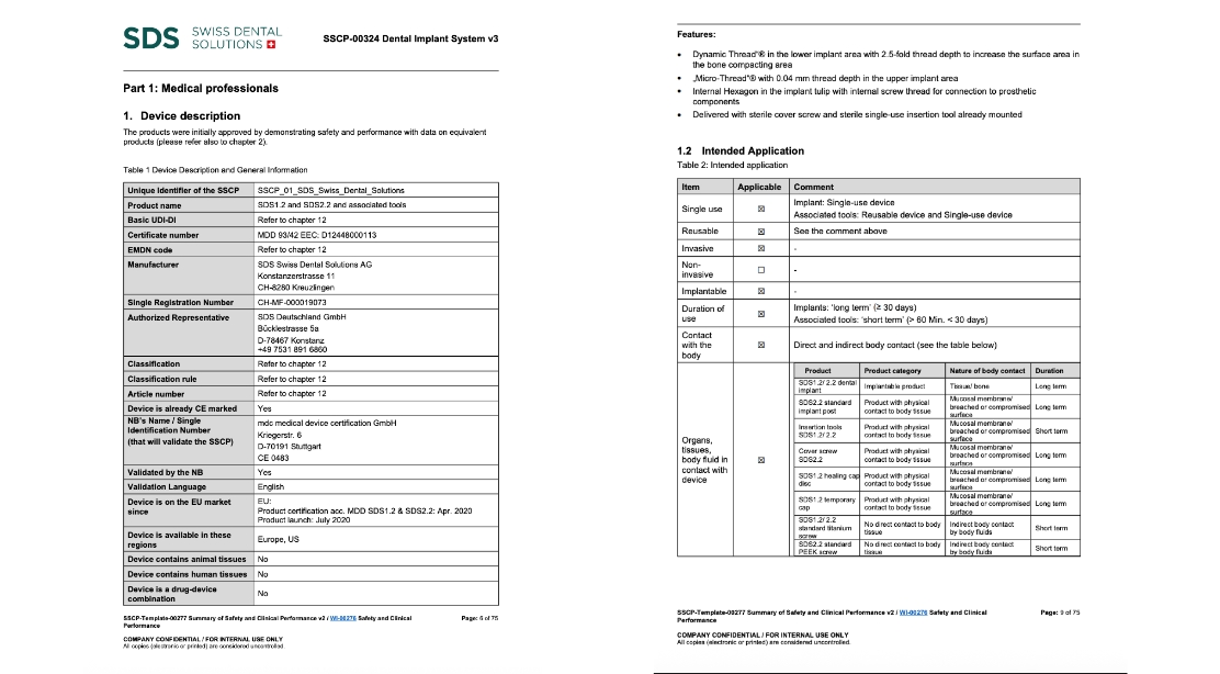 Beispiel eines Behandlungsplans